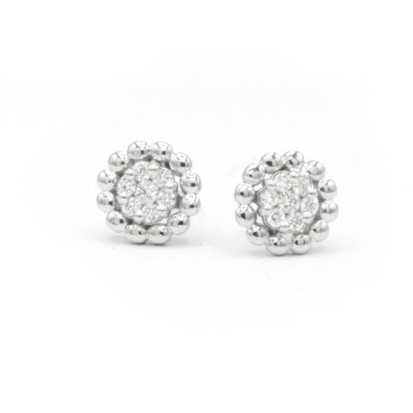 Earrings set with diamonds - Image 3